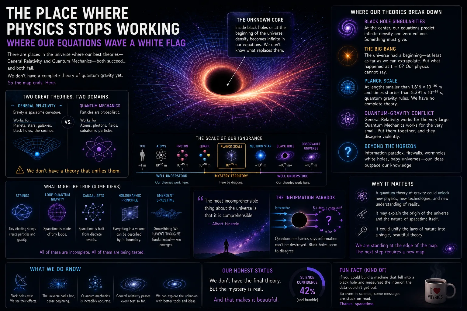 Infographic: The Place Where Physics Stops Working